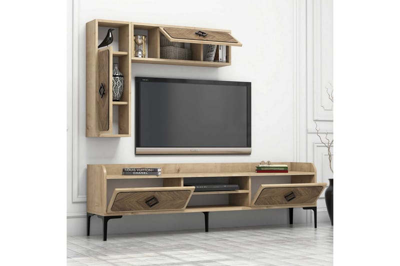 VARRED TV-Möbelset 180 cm Brun - Brun - Tv-möbelset