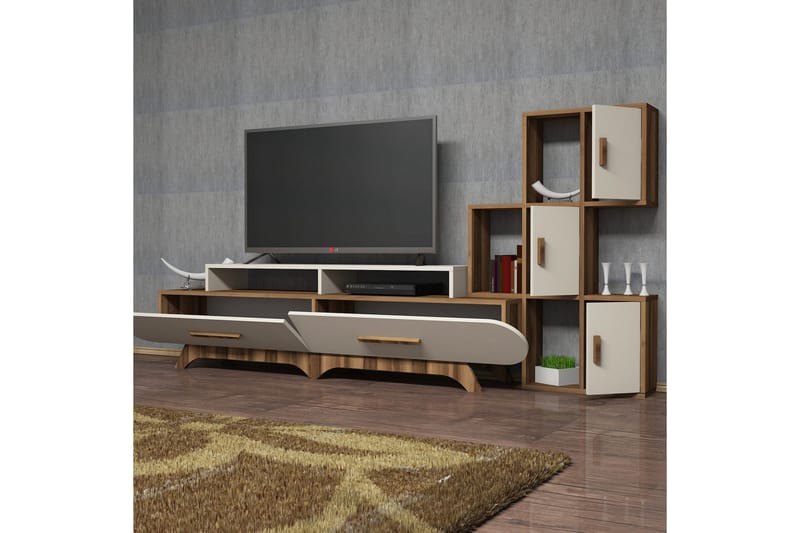 VARRED TV-Möbelset 205 cm Brun - Tv-möbelset