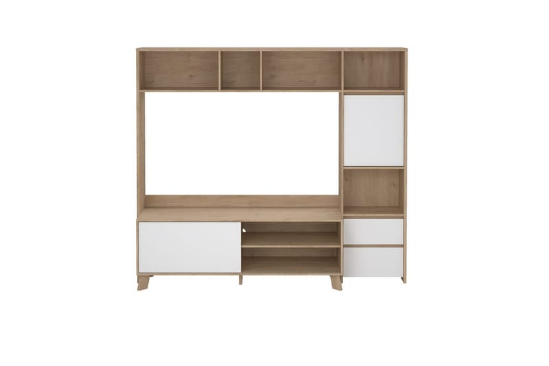 Varun Tv-skåp 209 cm - Vit/Natur - Möbler - Vardagsrum - Tv-möbler & mediamöbler - Tv-skåp