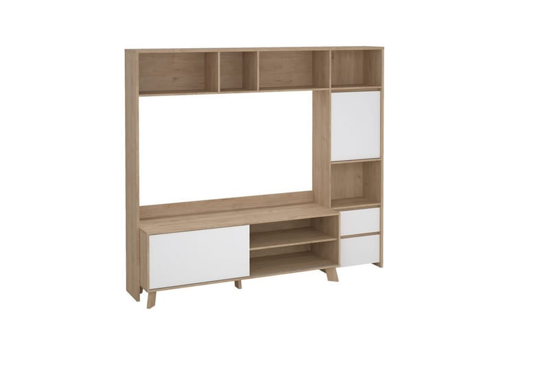 Varun Tv-skåp 209 cm - Vit/Natur - Möbler - Vardagsrum - Tv-möbler & mediamöbler - Tv-skåp