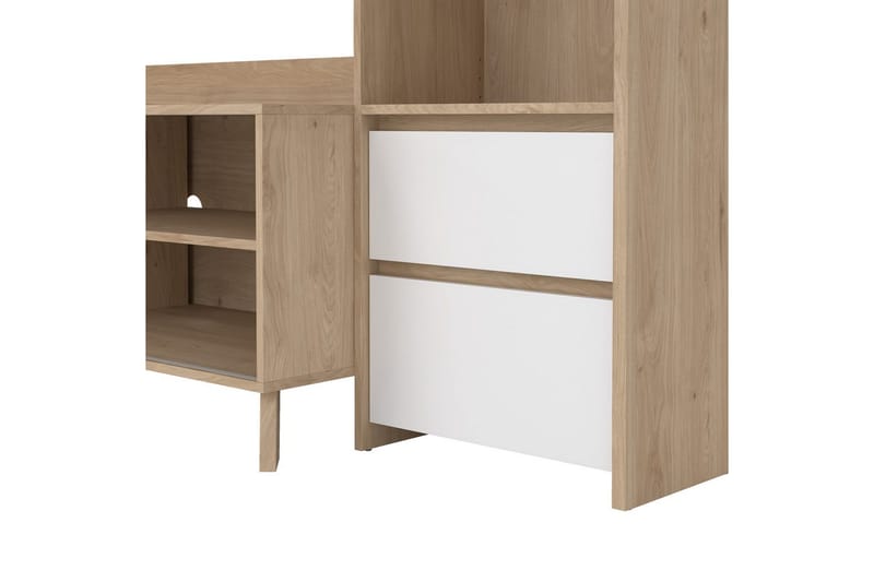 Varun Tv-skåp 209 cm - Vit/Natur - Möbler - Vardagsrum - Tv-möbler & mediamöbler - Tv-skåp