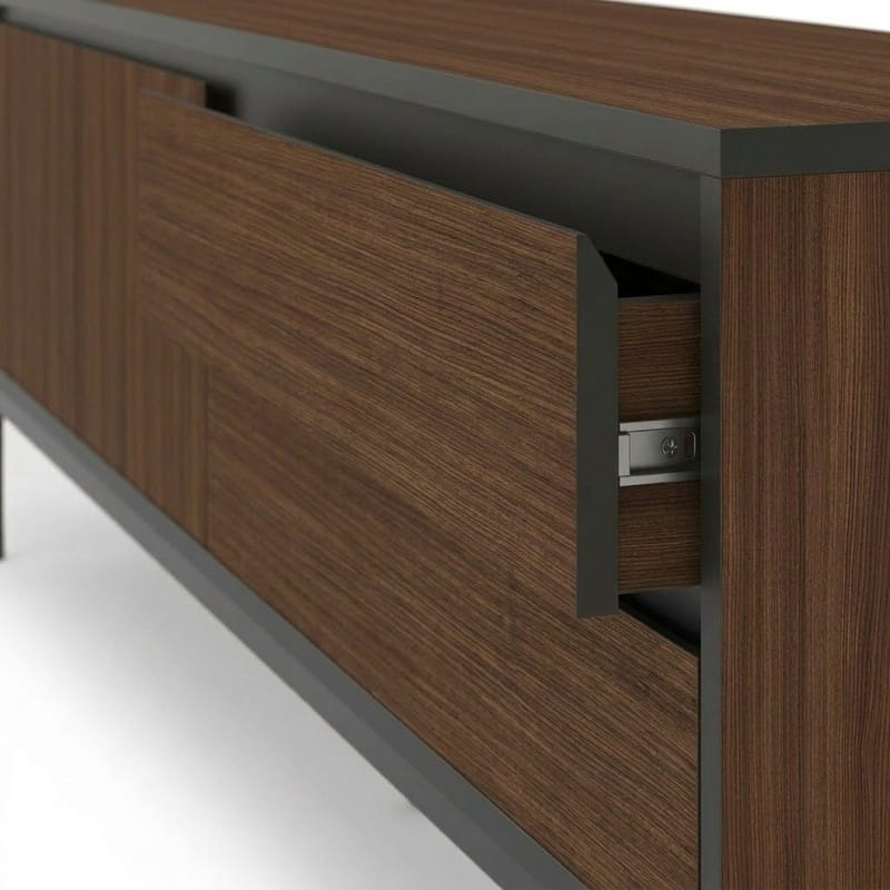 Velar TV-bänk 180x55x40 cm - Milano Walnut, Wood Black, Black - Möbler - Vardagsrum - Tv-möbler & mediamöbler - Tv-bänkar