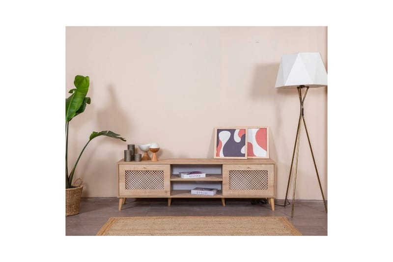 Velin Tv-bänk 55 cm - Mediumfärgat trä - Möbler - Vardagsrum - Tv-möbler & mediamöbler - Tv-bänkar