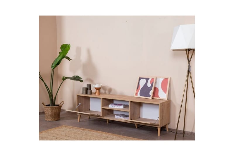 Velin Tv-bänk 55 cm - Mediumfärgat trä - Möbler - Vardagsrum - Tv-möbler & mediamöbler - Tv-bänkar