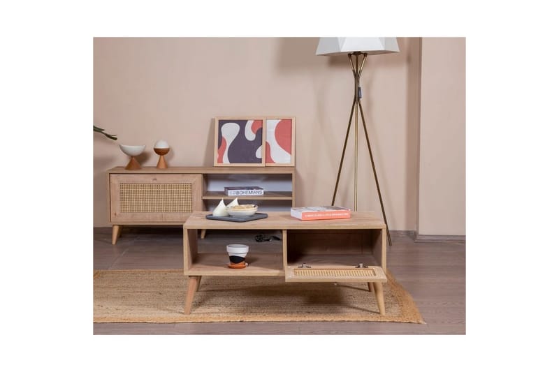 Velin Tv-bänk 55 cm - Mediumfärgat trä - Möbler - Vardagsrum - Tv-möbler & mediamöbler - Tv-bänkar