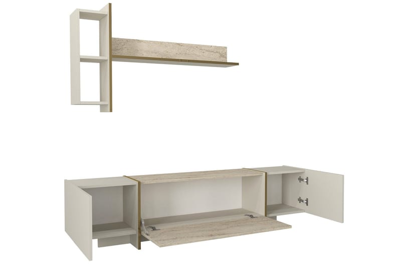 Veyron Tv-bänk 180 cm - Beige/Sandsten - Möbler - Vardagsrum - Tv-möbler & mediamöbler - Tv-bänkar