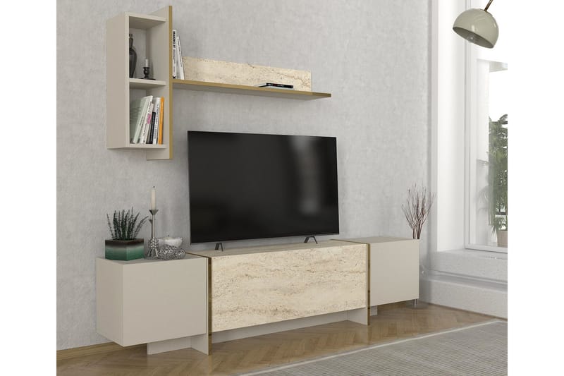 Veyron Tv-bänk 180 cm - Beige/Sandsten - Möbler - Vardagsrum - Tv-möbler & mediamöbler - Tv-bänkar