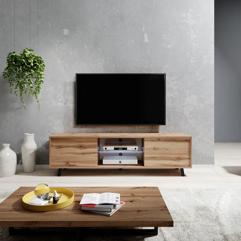 Vipan Tv-bänk 140 cm - Ek - Möbler - Vardagsrum - Tv-möbler & mediamöbler - Tv-bänkar