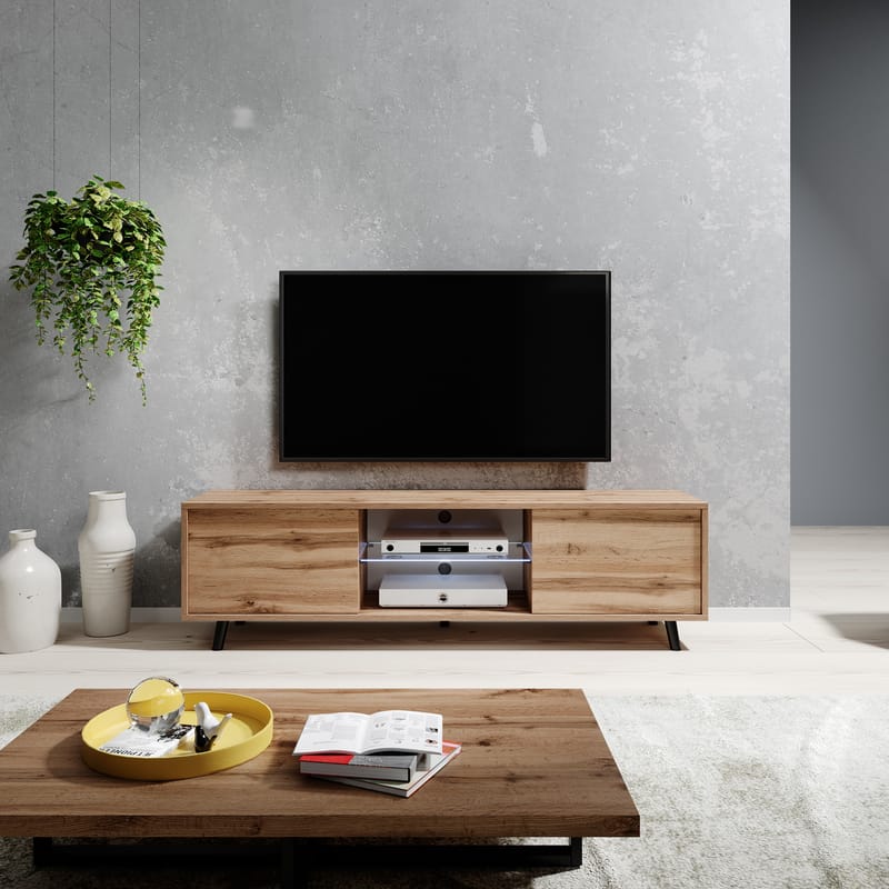 Vipan Tv-bänk 140 cm - Ek - Möbler - Vardagsrum - Tv-möbler & mediamöbler - Tv-bänkar
