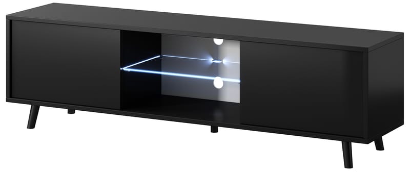 Vipan Tv-bänk 140 cm - Svart - Möbler - Vardagsrum - Tv-möbler & mediamöbler - Tv-bänkar