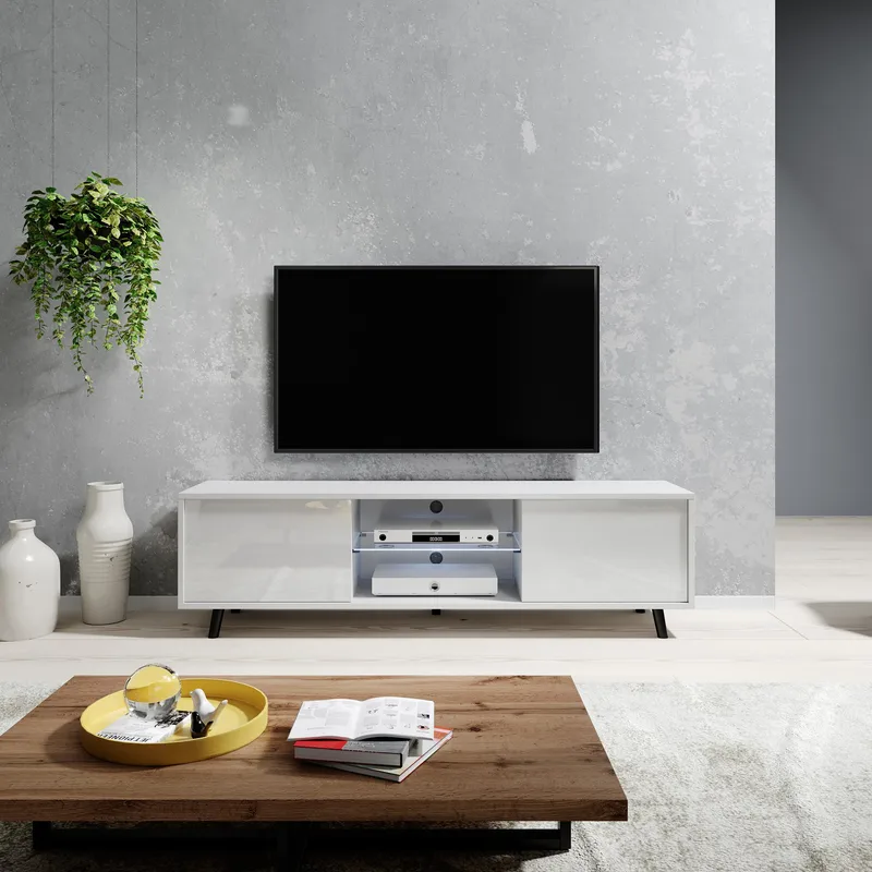 Vipan Tv-bänk 140 cm - Vit - Möbler - Vardagsrum - Tv-möbler & mediamöbler - Tv-bänkar