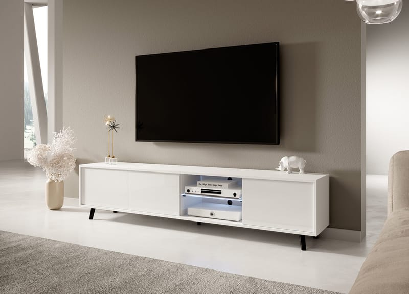 Vipan Tv-bänk 175 cm - Vit - Möbler - Vardagsrum - Tv-möbler & mediamöbler - Tv-bänkar