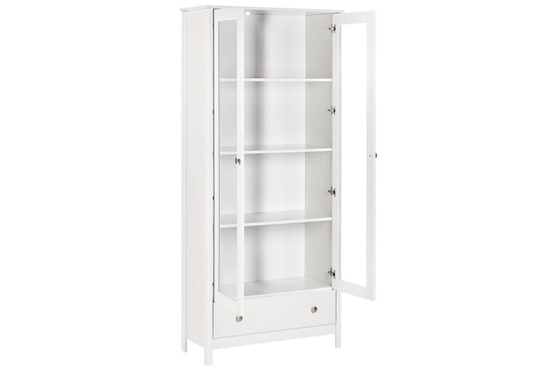 Vitrinskåp Nornalup Vit - Vit - Möbler - Vardagsrum - Tv-möbler & mediamöbler - Tv-skåp