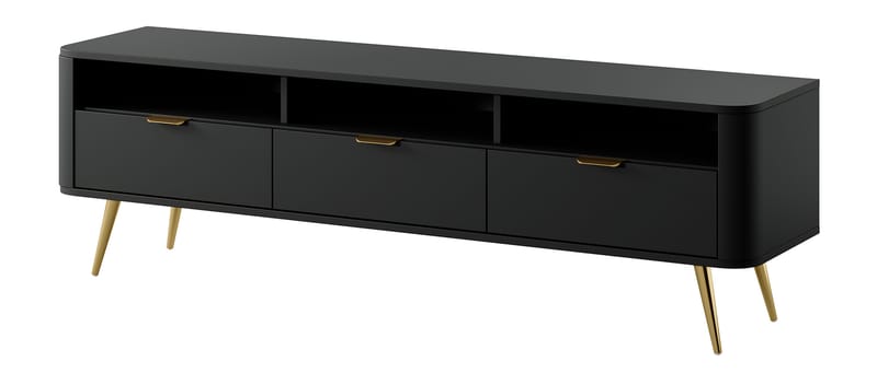 Walia Tv-bänk 162 cm - Svart - Möbler - Vardagsrum - Tv-möbler & mediamöbler - Tv-bänkar