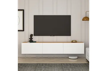 West Tv-bänk 150 cm - Vit/Brun - Möbler - Vardagsrum - Tv-möbler & mediamöbler - Tv-bänkar