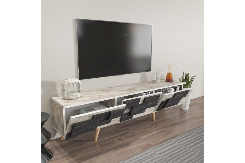 Xamira Tv-bänk 160 cm - Vit - Möbler - Vardagsrum - Tv-möbler & mediamöbler - Tv-bänkar