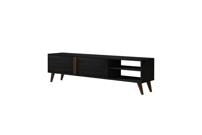Ythmere Tv-bänk 160 cm - Svart - Möbler - Vardagsrum - Tv-möbler & mediamöbler - Tv-bänkar