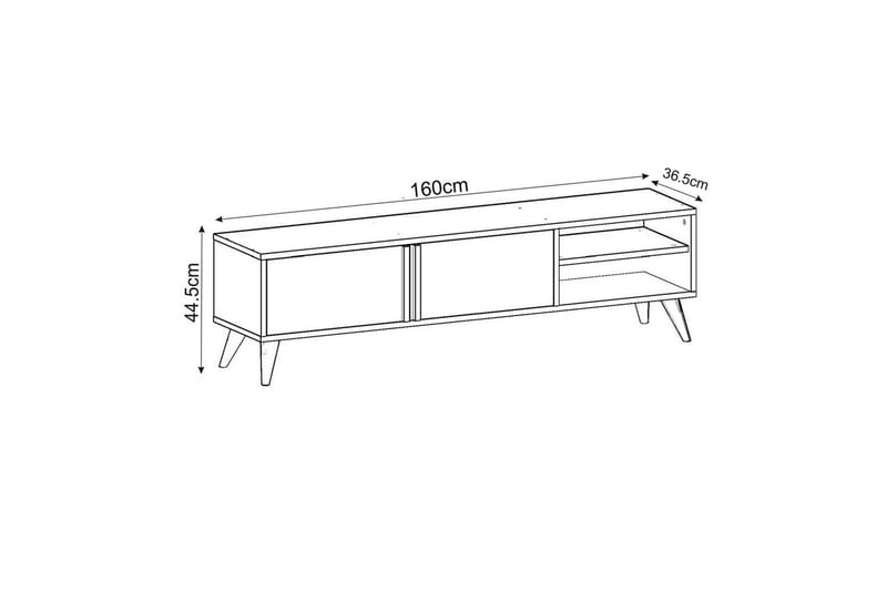 Ythmere Tv-bänk 160 cm - Taupe - Möbler - Vardagsrum - Tv-möbler & mediamöbler - Tv-bänkar