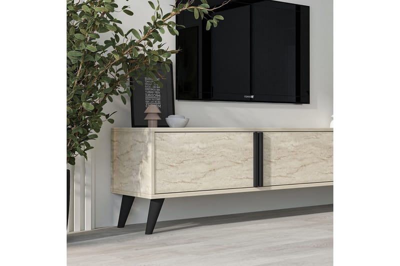 Ythmere Tv-bänk 160 cm - Taupe - Möbler - Vardagsrum - Tv-möbler & mediamöbler - Tv-bänkar