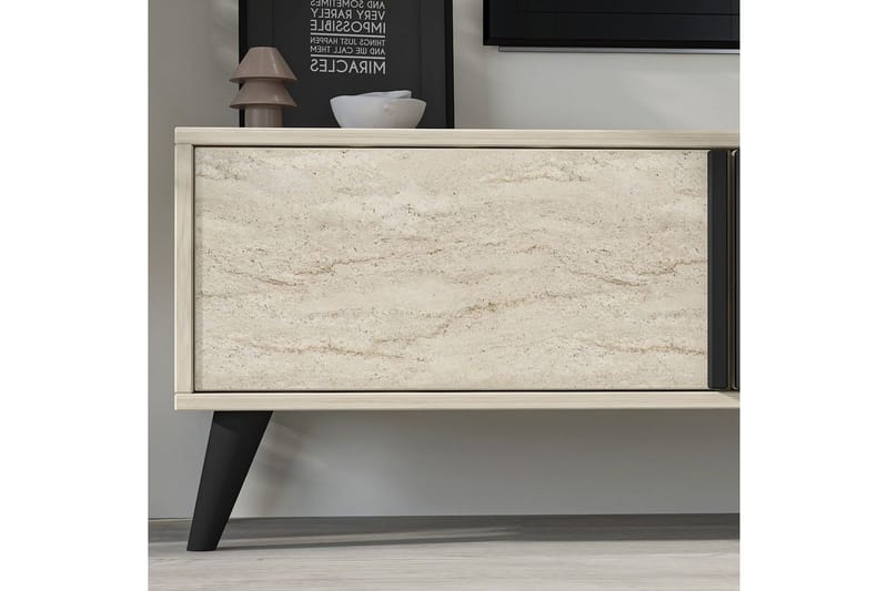 Ythmere Tv-bänk 160 cm - Taupe - Möbler - Vardagsrum - Tv-möbler & mediamöbler - Tv-bänkar