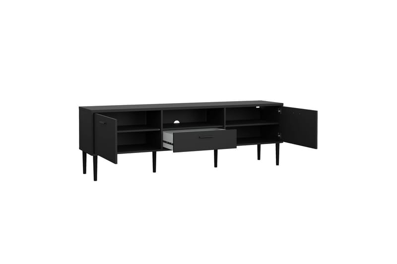 Yumi Tv-bänk 177 cm - Svart - Möbler - Vardagsrum - Tv-möbler & mediamöbler - Tv-bänkar