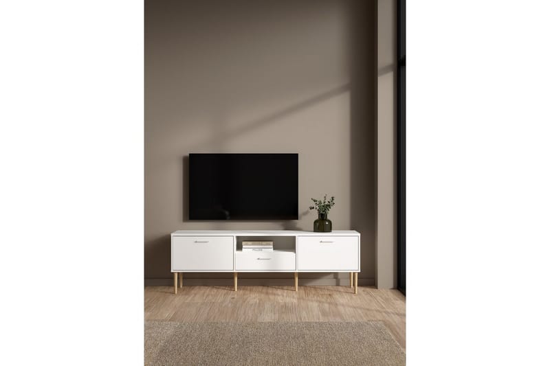 Yumi Tv-bänk 177 cm - Vit - Möbler - Vardagsrum - Tv-möbler & mediamöbler - Tv-bänkar