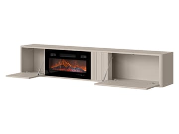 Zalricus Vägghängd Tv Bänk 190 cm i Målat Trä - Beige - Möbler - Vardagsrum - Tv-möbler & mediamöbler - Tv-bänkar