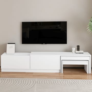 Zalven TV-bänk 180x36x30 cm - vit - Möbler - Vardagsrum - Tv-möbler & mediamöbler - Tv-bänkar