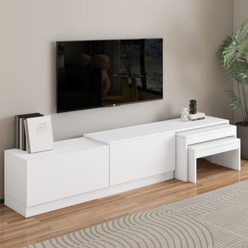 Zalven TV-bänk 180x36x30 cm - vit - Möbler - Vardagsrum - Tv-möbler & mediamöbler - Tv-bänkar