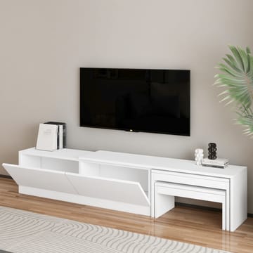 Zalven TV-bänk 180x36x30 cm - vit - Möbler - Vardagsrum - Tv-möbler & mediamöbler - Tv-bänkar