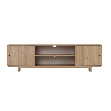 Zavio TV-bänk 180 cm med Förvaring, Trä- och Ekutseende - Natur - Möbler - Vardagsrum - Tv-möbler & mediamöbler - Tv-bänkar