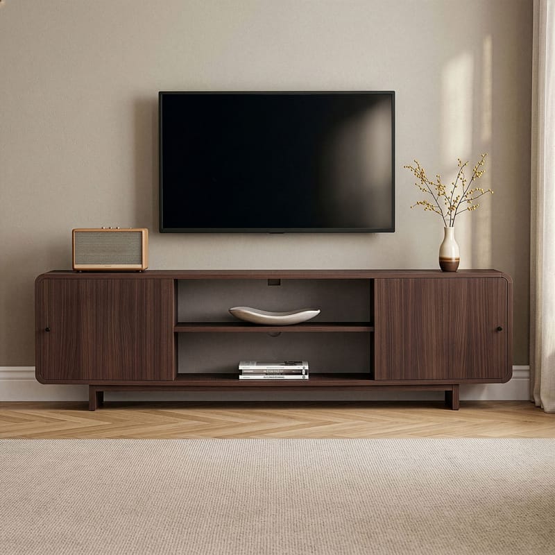 Zavio TV-bänk 180x52x34 cm - Valnöt - Möbler - Vardagsrum - Tv-möbler & mediamöbler - Tv-bänkar