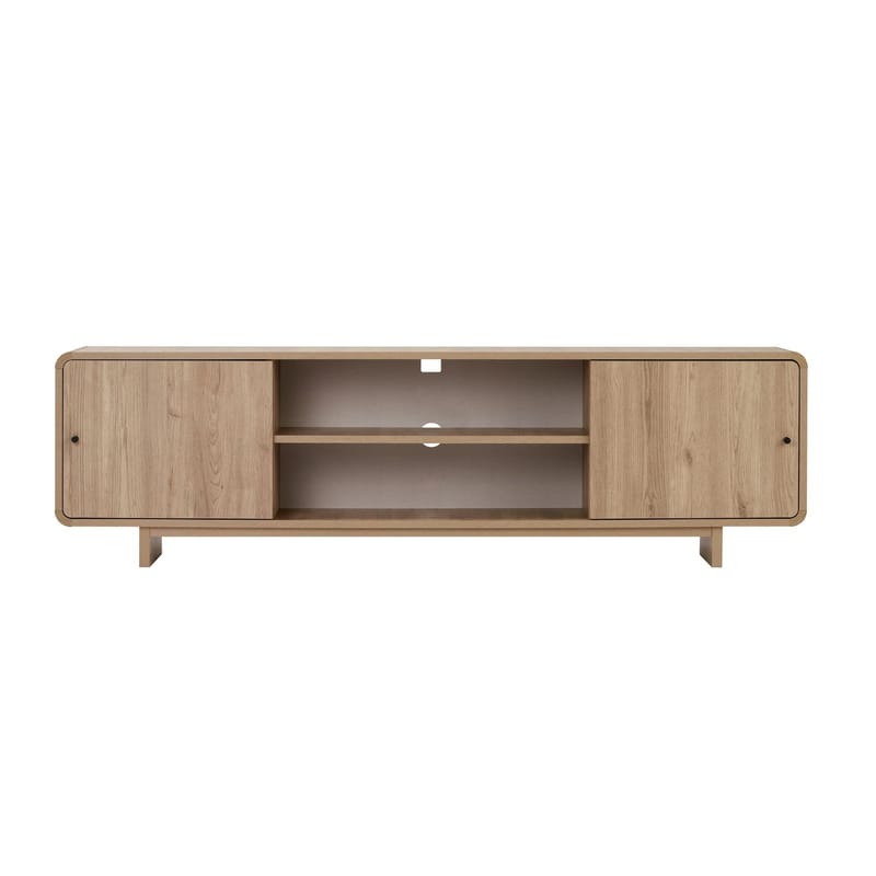 Zavio TV-bänk med Förvaring 180x52x34 cm - Ek - Möbler - Vardagsrum - Tv-möbler & mediamöbler - Tv-bänkar