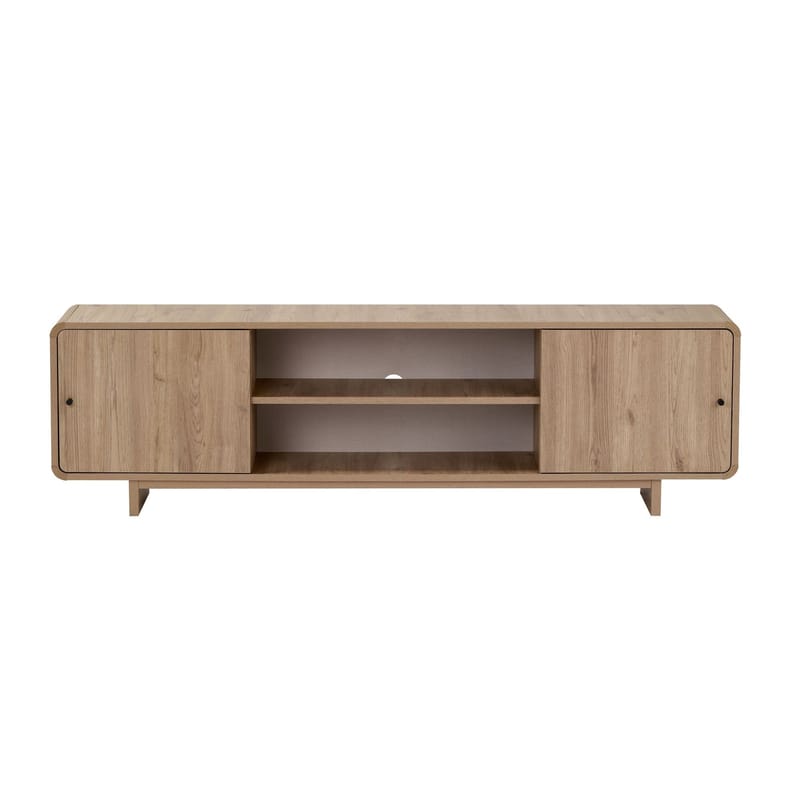 Zavio TV-bänk med Förvaring 180x52x34 cm - Ek - Möbler - Vardagsrum - Tv-möbler & mediamöbler - Tv-bänkar