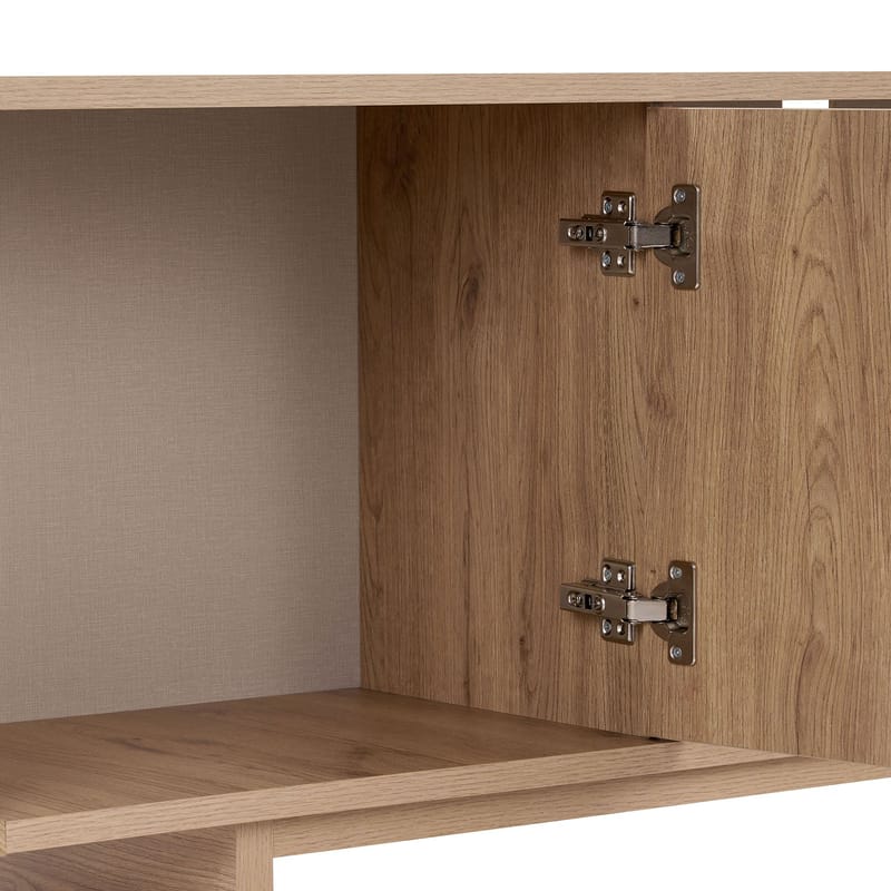 Zavio TV-bänk med Förvaring 180x52x34 cm - Ek - Möbler - Vardagsrum - Tv-möbler & mediamöbler - Tv-bänkar