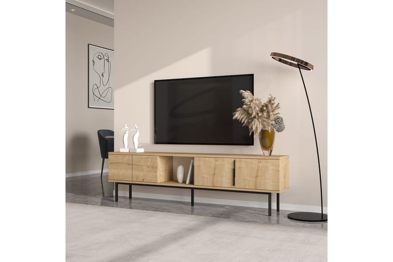 Zeiran Tv-bänk 180 cm - Mediumfärgat trä - Möbler - Vardagsrum - Tv-möbler & mediamöbler - Tv-bänkar