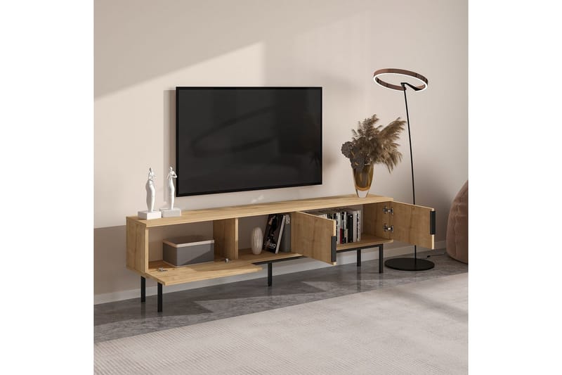 Zeiran Tv-bänk 180 cm - Mediumfärgat trä - Möbler - Vardagsrum - Tv-möbler & mediamöbler - Tv-bänkar