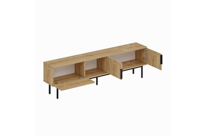 Zeiran Tv-bänk 180 cm - Mediumfärgat trä - Möbler - Vardagsrum - Tv-möbler & mediamöbler - Tv-bänkar