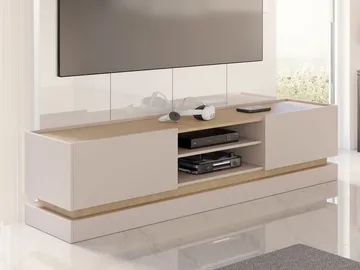 Zelric Tv-bänk 200 cm - Beige - Möbler - Vardagsrum - Tv-möbler & mediamöbler - Tv-bänkar