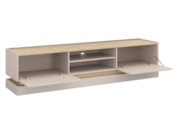 Zelric Tv-bänk 200 cm - Svart - Möbler - Vardagsrum - Tv-möbler & mediamöbler - Tv-bänkar
