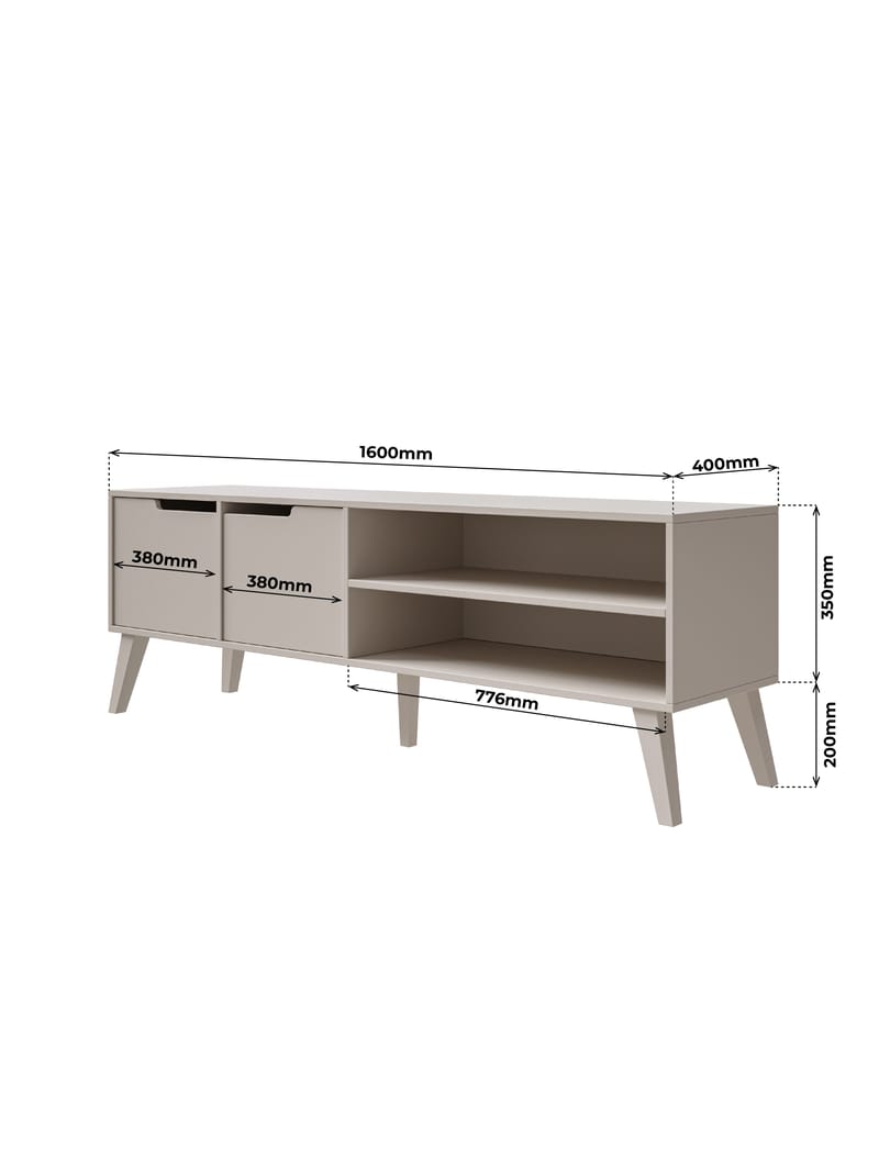 Zelto Tv-Bänk 160 cm - Kashmir - Möbler - Vardagsrum - Tv-möbler & mediamöbler - Tv-bänkar