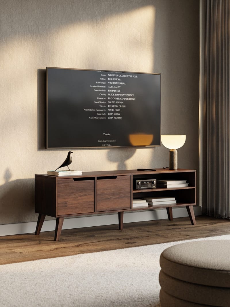 Zelto Tv-Bänk 160 cm - Warmia valnöt - Möbler - Vardagsrum - Tv-möbler & mediamöbler - Tv-bänkar
