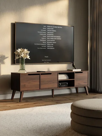 Zelto Tv-Bänk 180 cm - Warmia valnöt - Möbler - Vardagsrum - Tv-möbler & mediamöbler - Tv-bänkar