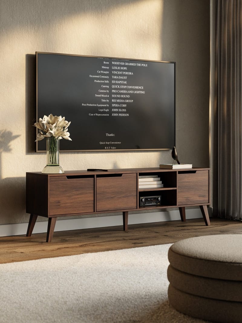 Zelto Tv-Bänk 180 cm - Warmia valnöt - Möbler - Vardagsrum - Tv-möbler & mediamöbler - Tv-bänkar
