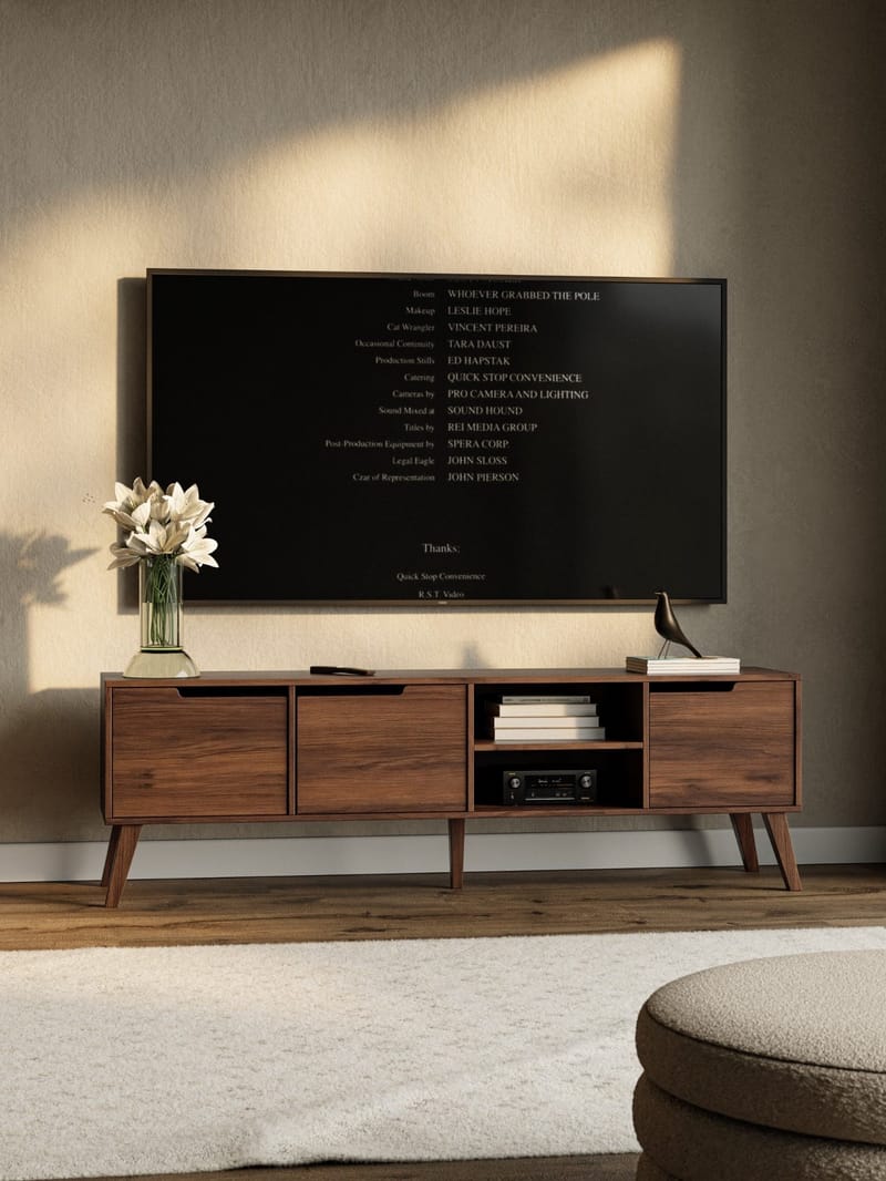 Zelto Tv-Bänk 180 cm - Warmia valnöt - Möbler - Vardagsrum - Tv-möbler & mediamöbler - Tv-bänkar