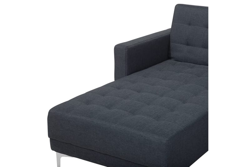 U-formad soffa med fotpall Aberdeen Grå/Silver - Grå/Silver - Möbler - Vardagsrum - Soffgrupper