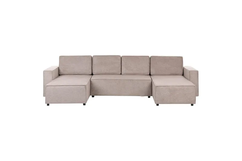 U-formad soffa Vatne Brun/Svart, Brun/Svart