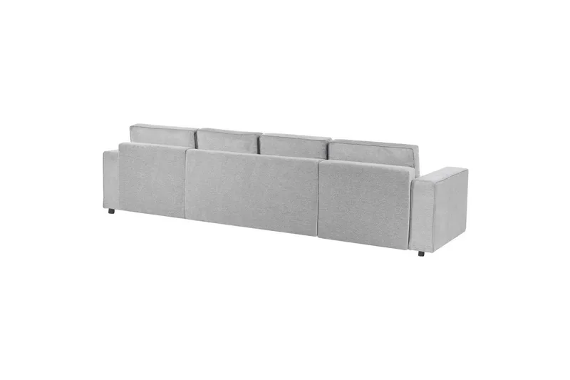 U-formad soffa Vatne Grå/svart - Grå/svart - Möbler - Vardagsrum - Soffgrupper