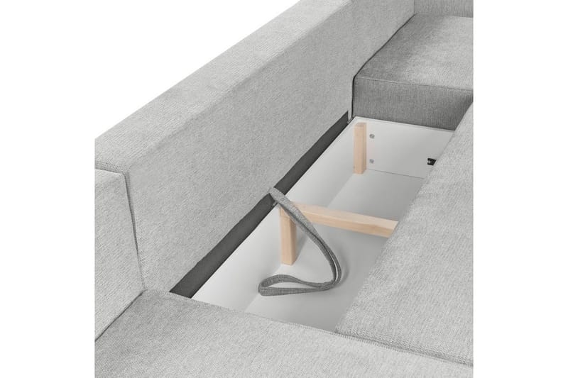 U-formad soffa Vatne Grå/svart - Grå/svart - Möbler - Vardagsrum - Soffgrupper