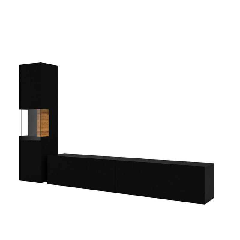 Väggenhet Ava 2 delar (05+40) - Svart onyx - Möbler - Vardagsrum - Möbelset för vardagsrum